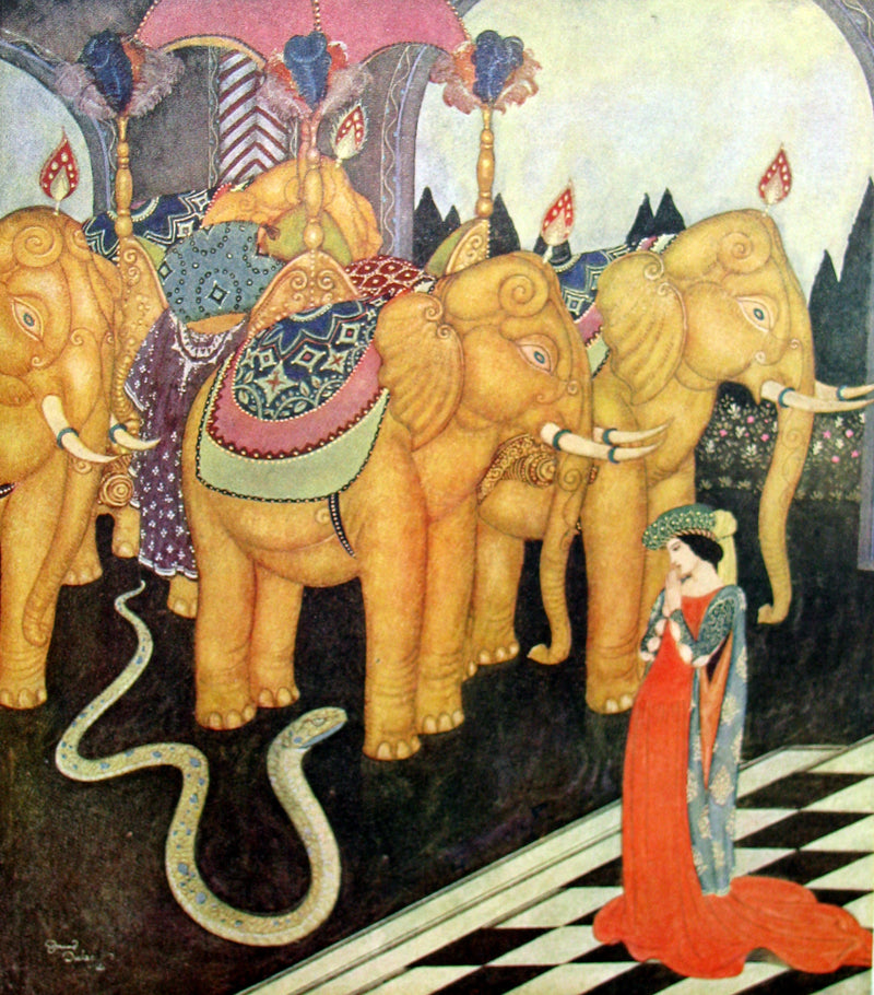 1916 Rare Book - EDMUND DULAC'S FAIRY BOOK  - Fairy Tales of the Allied Nations