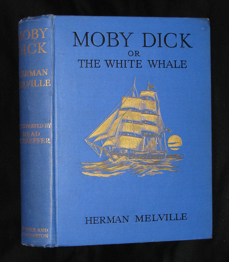 1930 Rare Book - Moby Dick or The White Whale by Herman Melville, illustrated by Mead Schaeffer