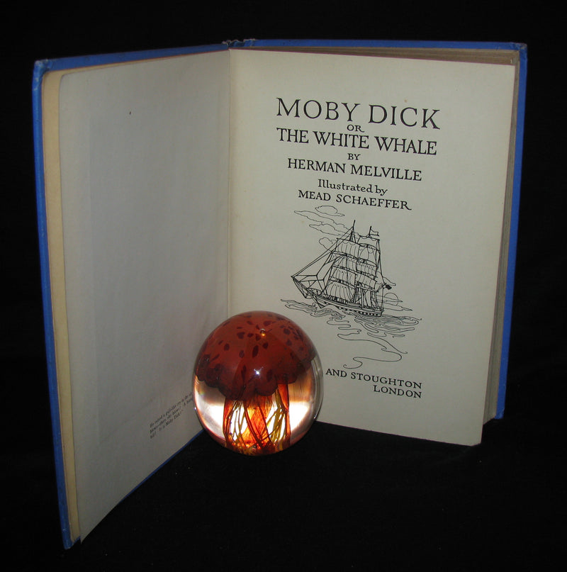 1930 Rare Book - Moby Dick or The White Whale by Herman Melville, illustrated by Mead Schaeffer
