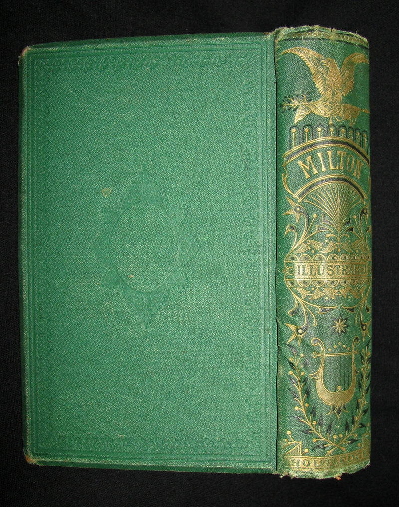 1885 Rare Book ~ The Poetical Works of John Milton illustrated by William Harvey