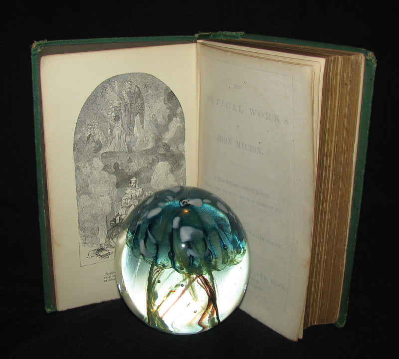 1885 Rare Book ~ The Poetical Works of John Milton illustrated by William Harvey