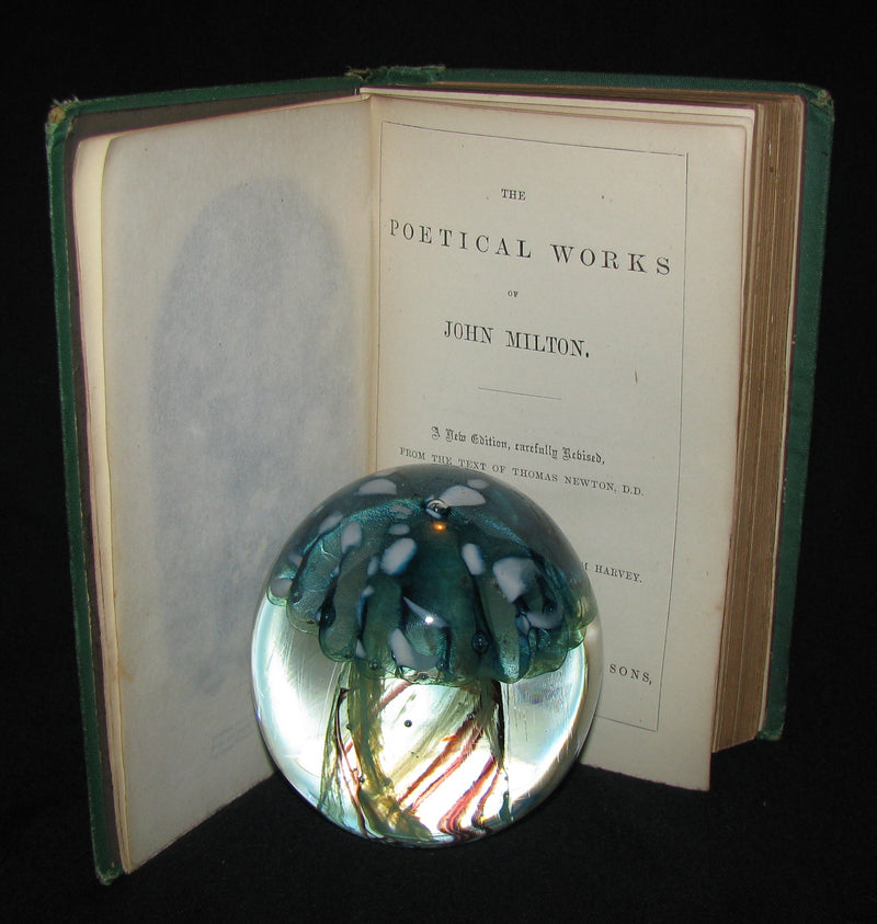 1885 Rare Book ~ The Poetical Works of John Milton illustrated by William Harvey