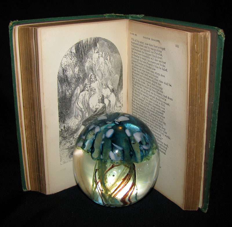 1885 Rare Book ~ The Poetical Works of John Milton illustrated by William Harvey