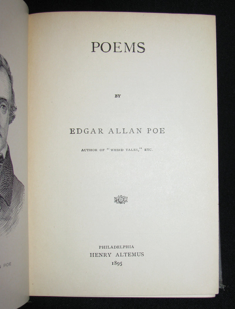 1895 Rare Book - The Raven and other Poems by Edgar Allan POE (Altemus Edition)