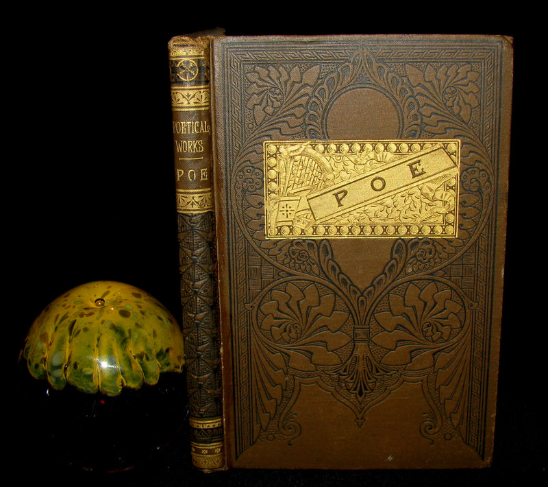 1883 Scarce Edition - Poems of Edgar Allan POE (The Raven, Lenore, ...) with Memoir. Illustrated.