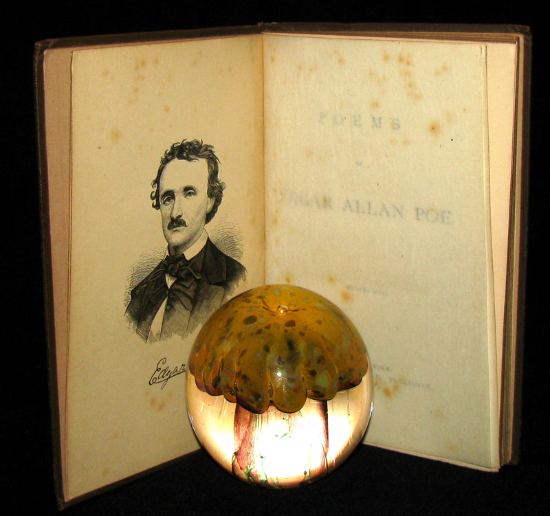 1883 Scarce Edition - Poems of Edgar Allan POE (The Raven, Lenore, ...) with Memoir. Illustrated.