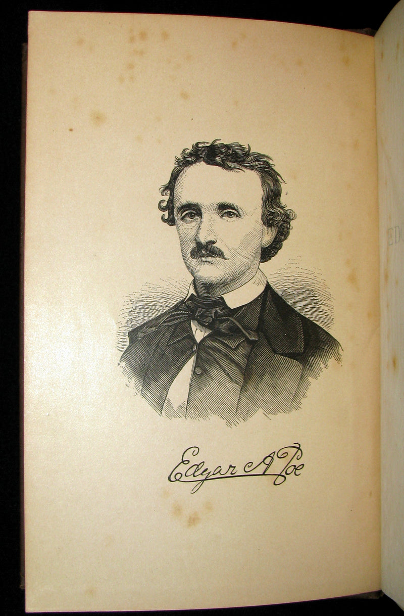 1883 Scarce Edition - Poems of Edgar Allan POE (The Raven, Lenore, ...) with Memoir. Illustrated.