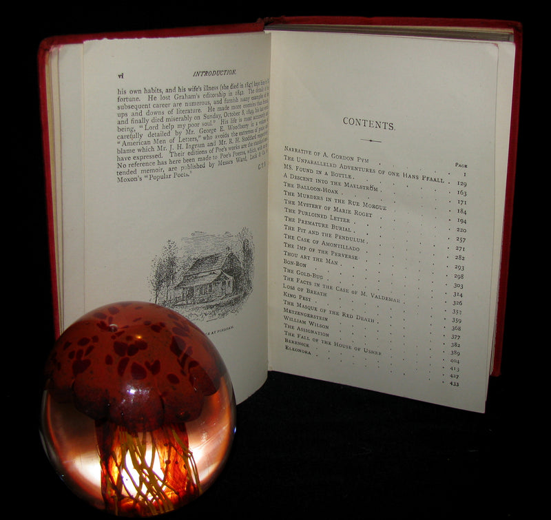 1891 Rare Book - Edgar Allan POE Tales of Adventure and Mystery and Imagination