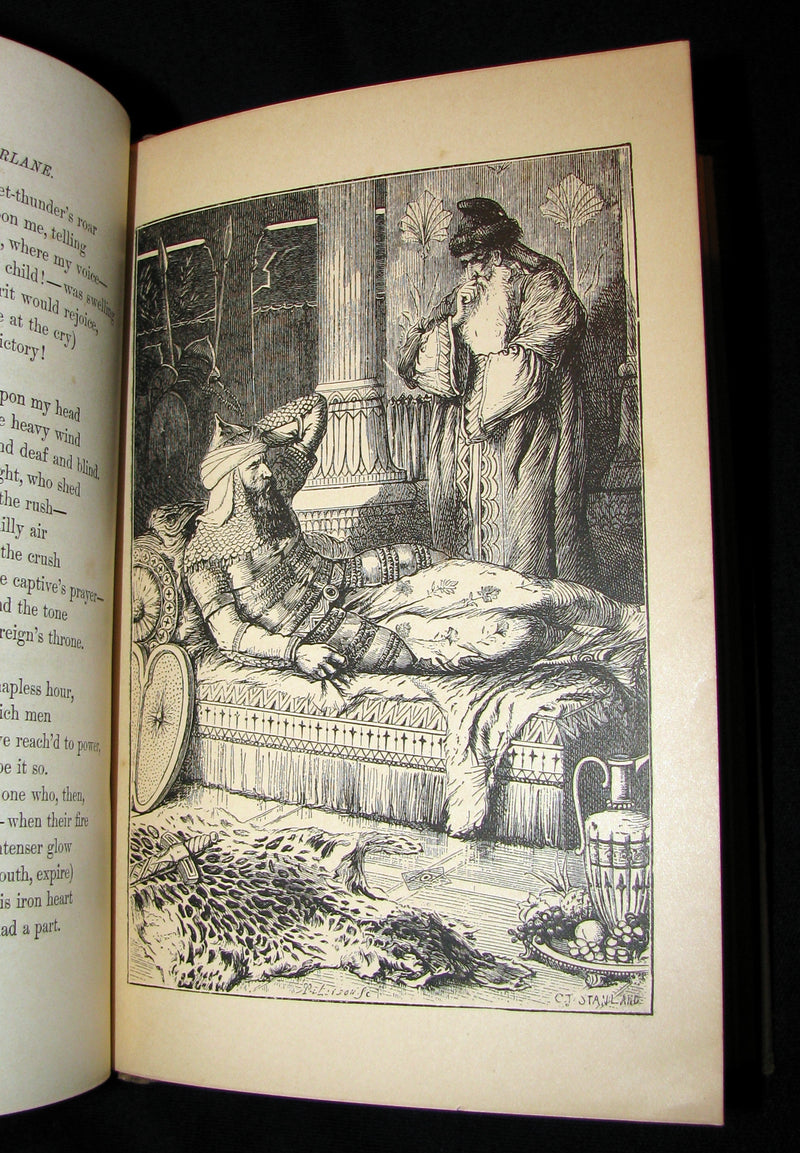 1883 Scarce Edition - Poems of Edgar Allan POE (The Raven, Lenore, ...) with Memoir. Illustrated.