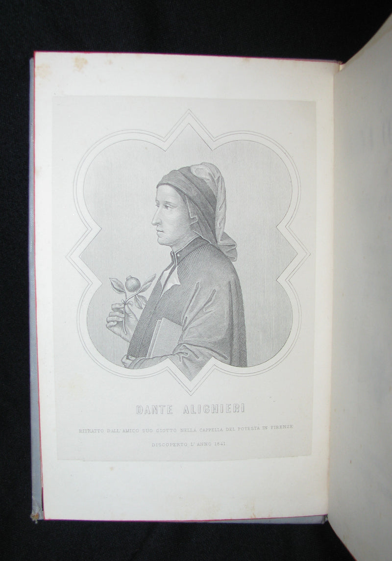 1892 Rare Italian Book - La Divina Commedia di DANTE ALIGHIERI