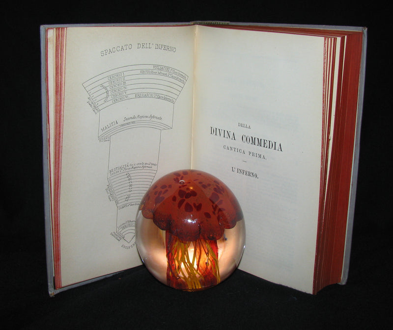 1892 Rare Italian Book - La Divina Commedia di DANTE ALIGHIERI