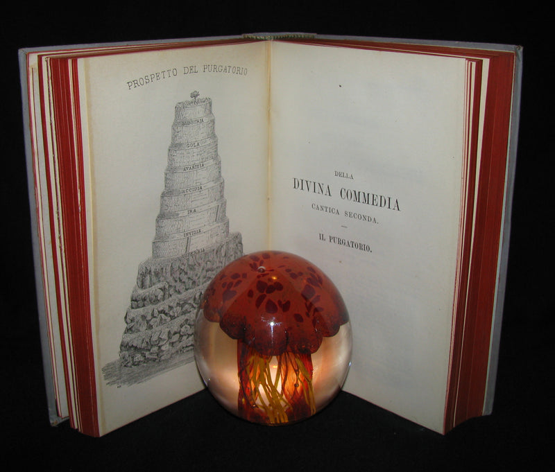 1892 Rare Italian Book - La Divina Commedia di DANTE ALIGHIERI