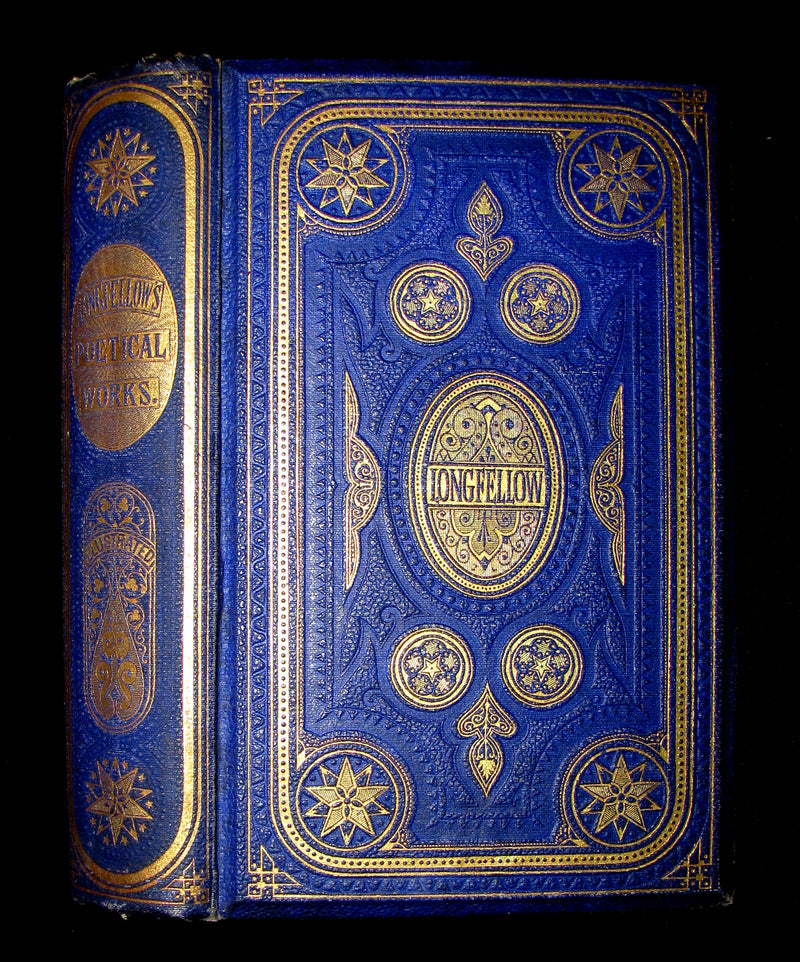 1864 Rare Book -  The Poetical Works of Henry Wadsworth Longfellow. Complete Edition, with Illustrations by John Gilbert. Etc.