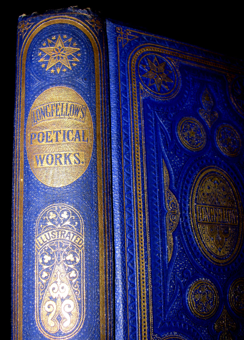 1864 Rare Book -  The Poetical Works of Henry Wadsworth Longfellow. Complete Edition, with Illustrations by John Gilbert. Etc.