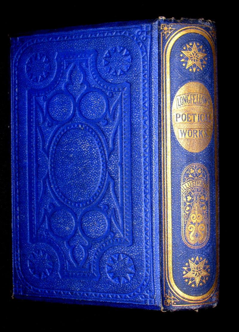 1864 Rare Book -  The Poetical Works of Henry Wadsworth Longfellow. Complete Edition, with Illustrations by John Gilbert. Etc.