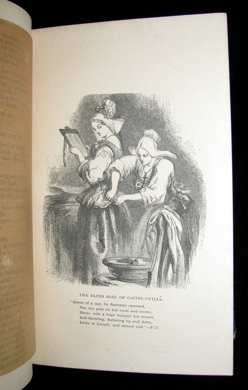 1864 Rare Book -  The Poetical Works of Henry Wadsworth Longfellow. Complete Edition, with Illustrations by John Gilbert. Etc.