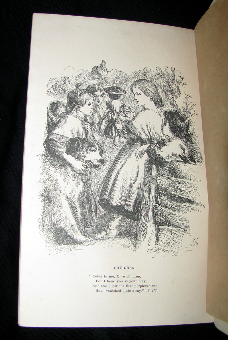 1864 Rare Book -  The Poetical Works of Henry Wadsworth Longfellow. Complete Edition, with Illustrations by John Gilbert. Etc.