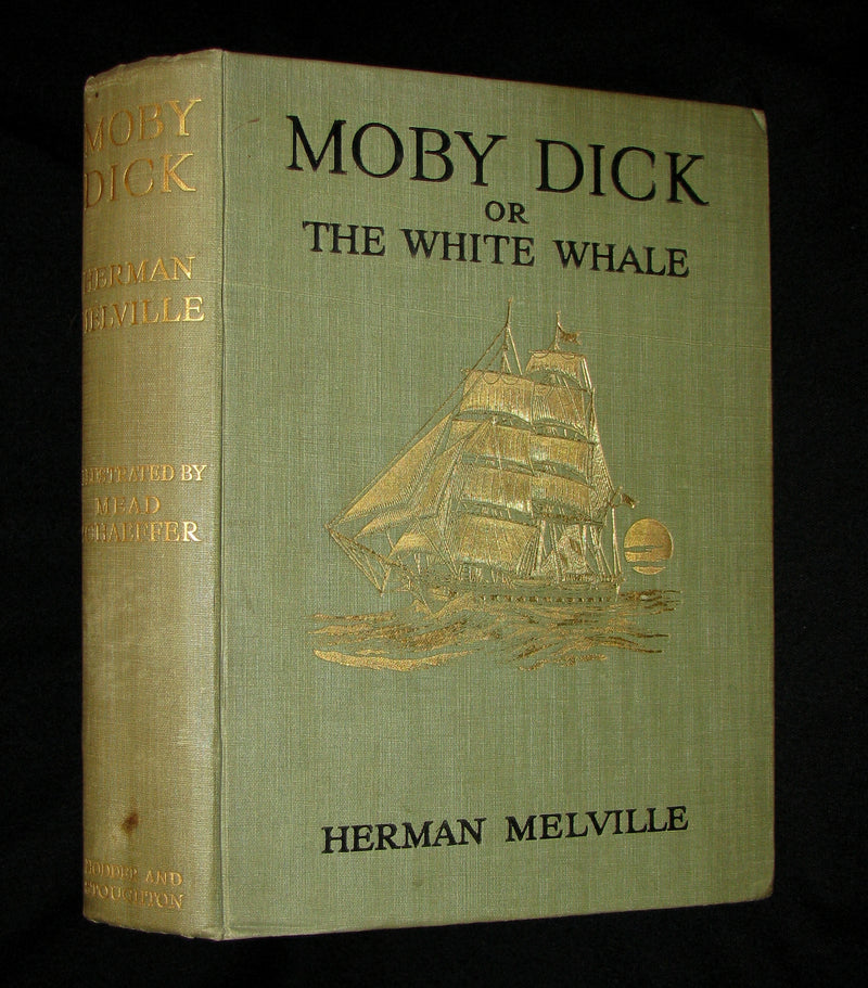 1930 Rare Book - Moby Dick or The White Whale by Herman Melville, illustrated by Mead Schaeffer