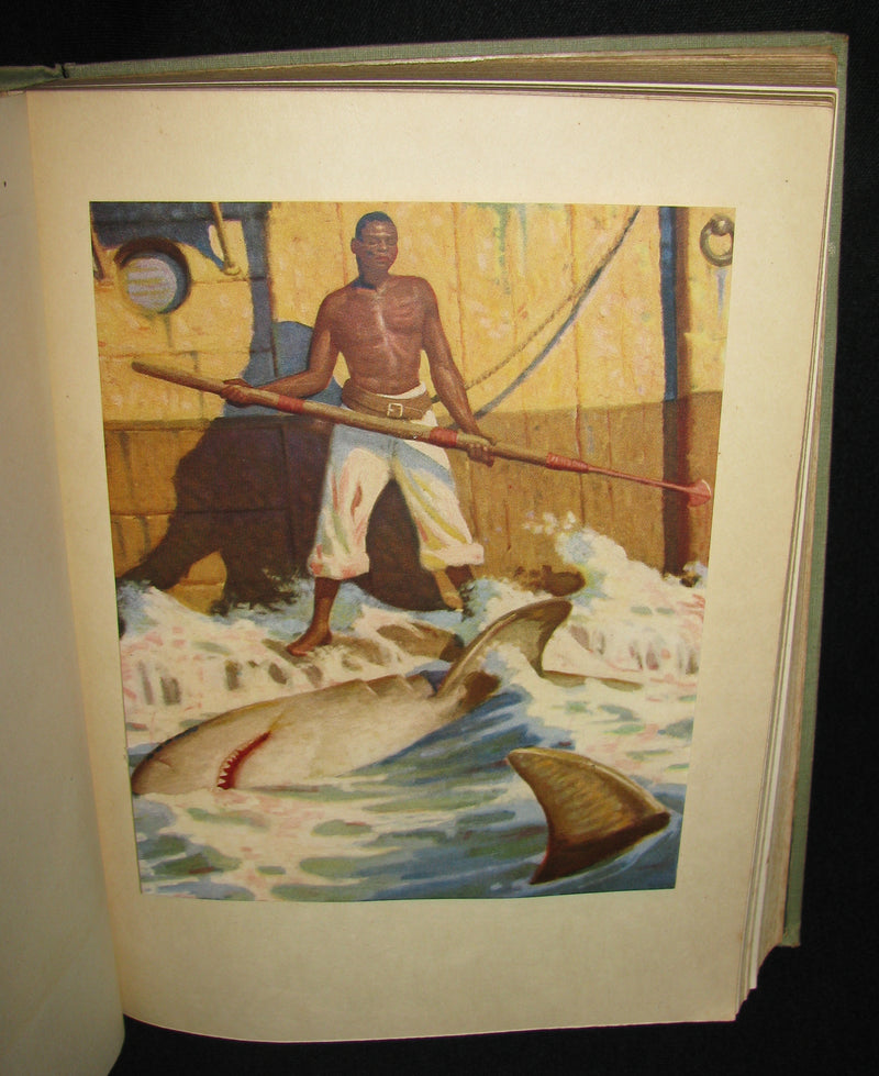 1930 Rare Book - Moby Dick or The White Whale by Herman Melville, illustrated by Mead Schaeffer