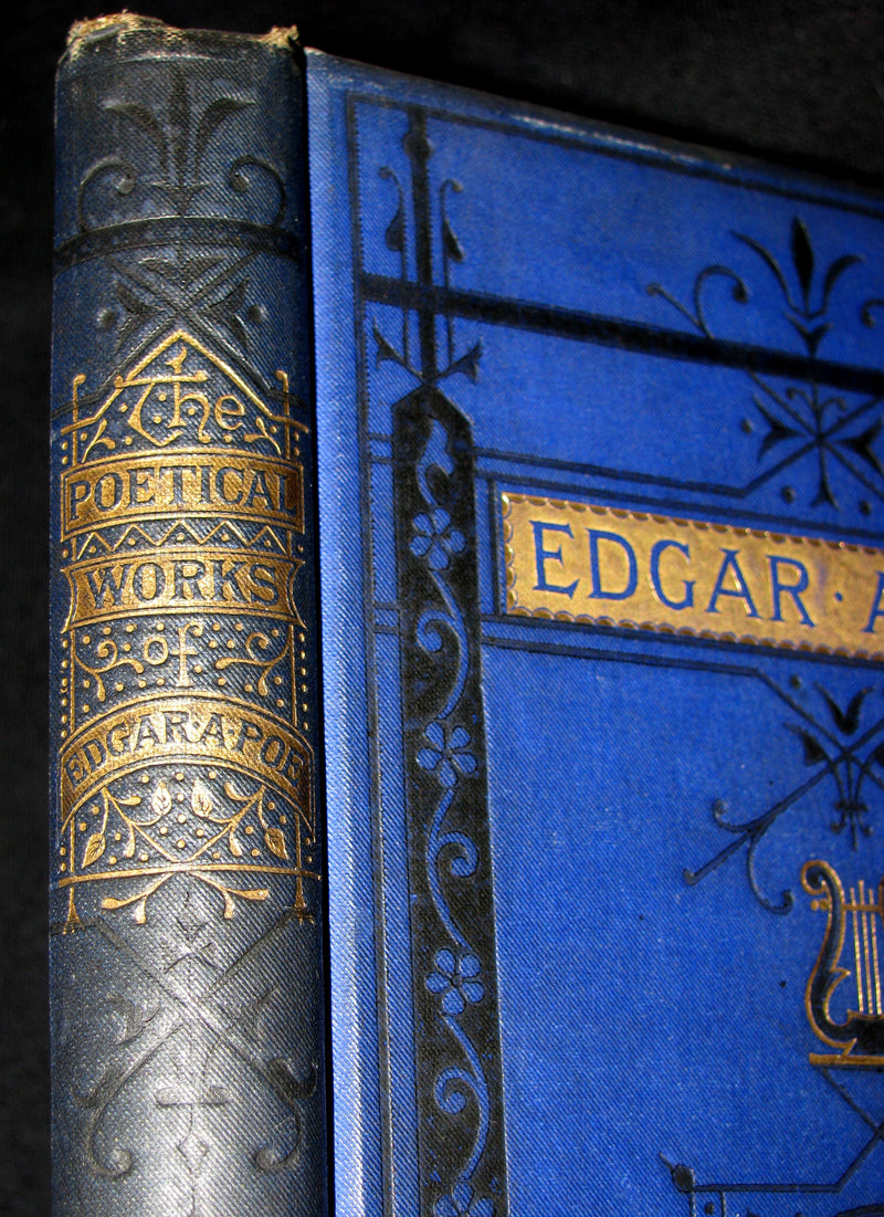1860's Rare Book - The Poetical Works of Edgar Allan Poe. Edited by James Hannay. Illustrated.