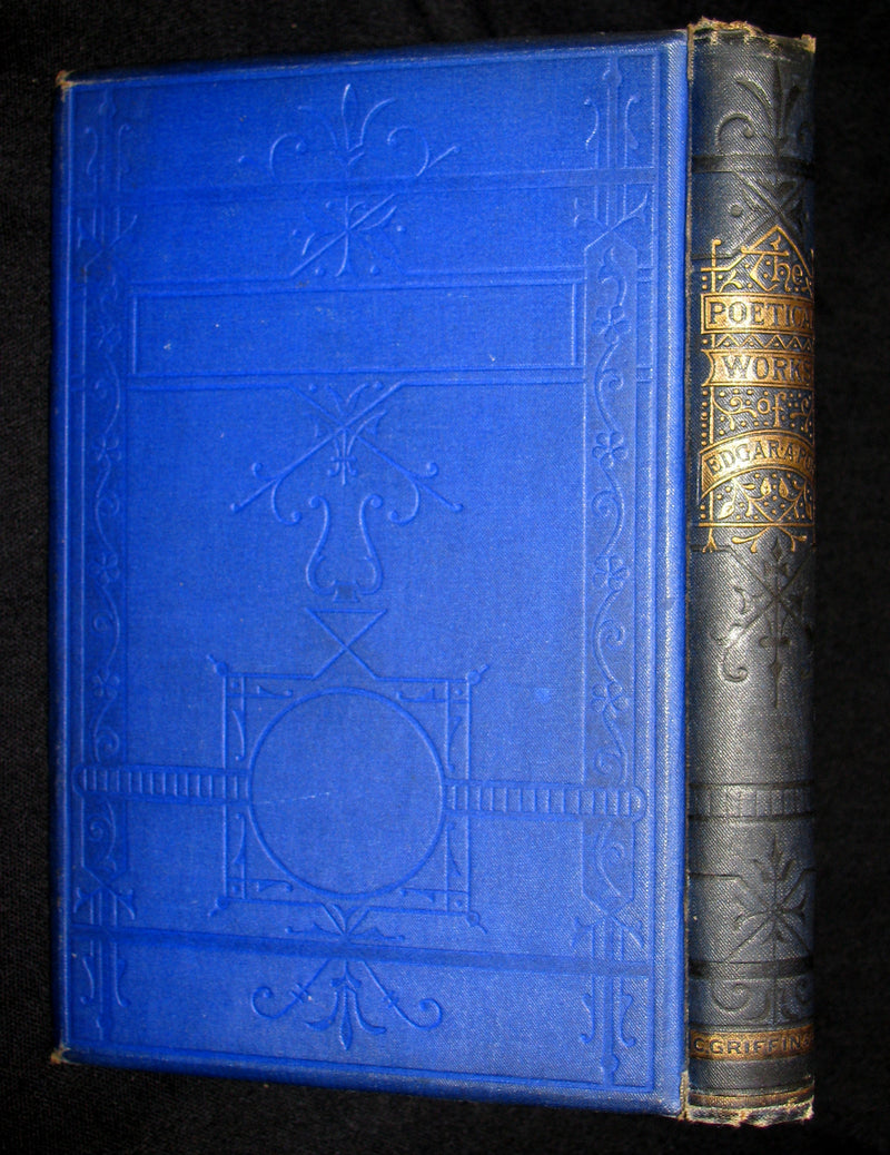 1860's Rare Book - The Poetical Works of Edgar Allan Poe. Edited by James Hannay. Illustrated.