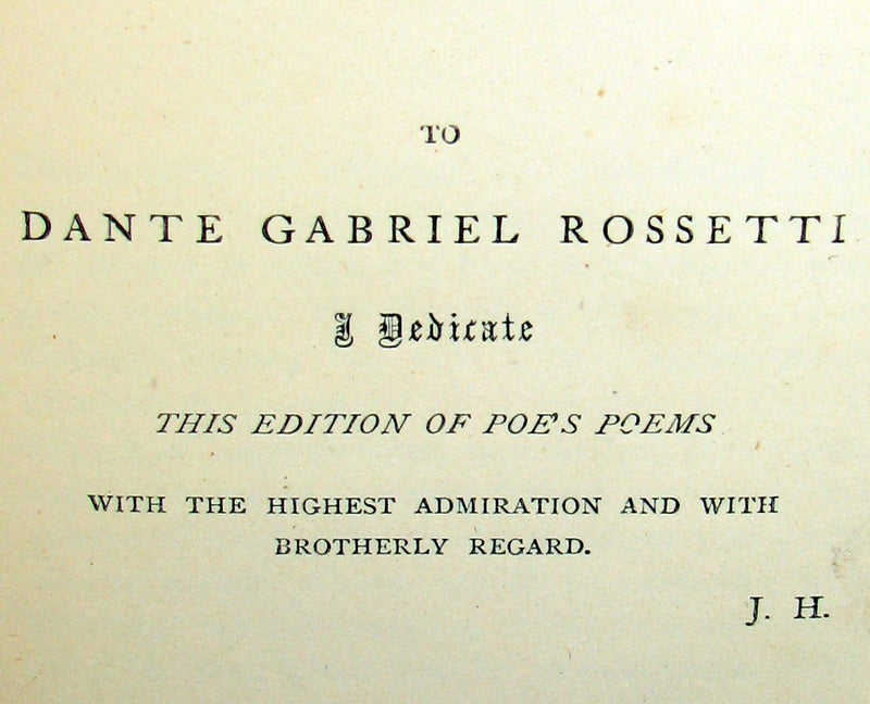 1860's Rare Book - The Poetical Works of Edgar Allan Poe. Edited by James Hannay. Illustrated.