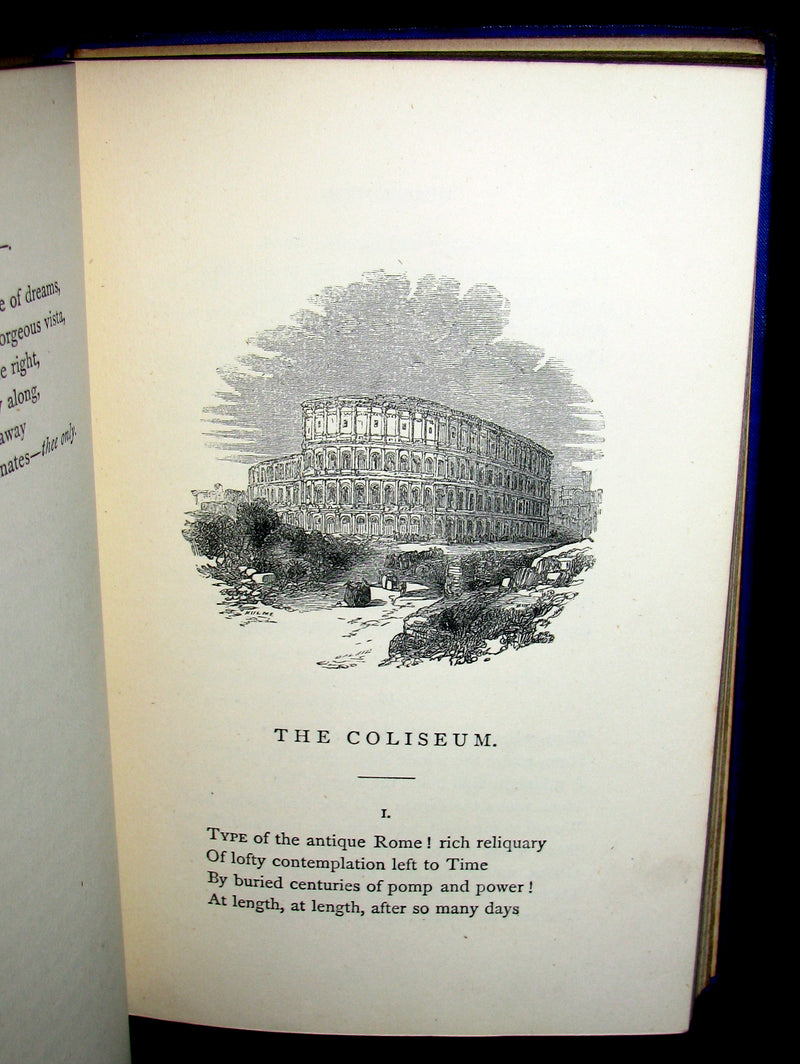 1860's Rare Book - The Poetical Works of Edgar Allan Poe. Edited by James Hannay. Illustrated.