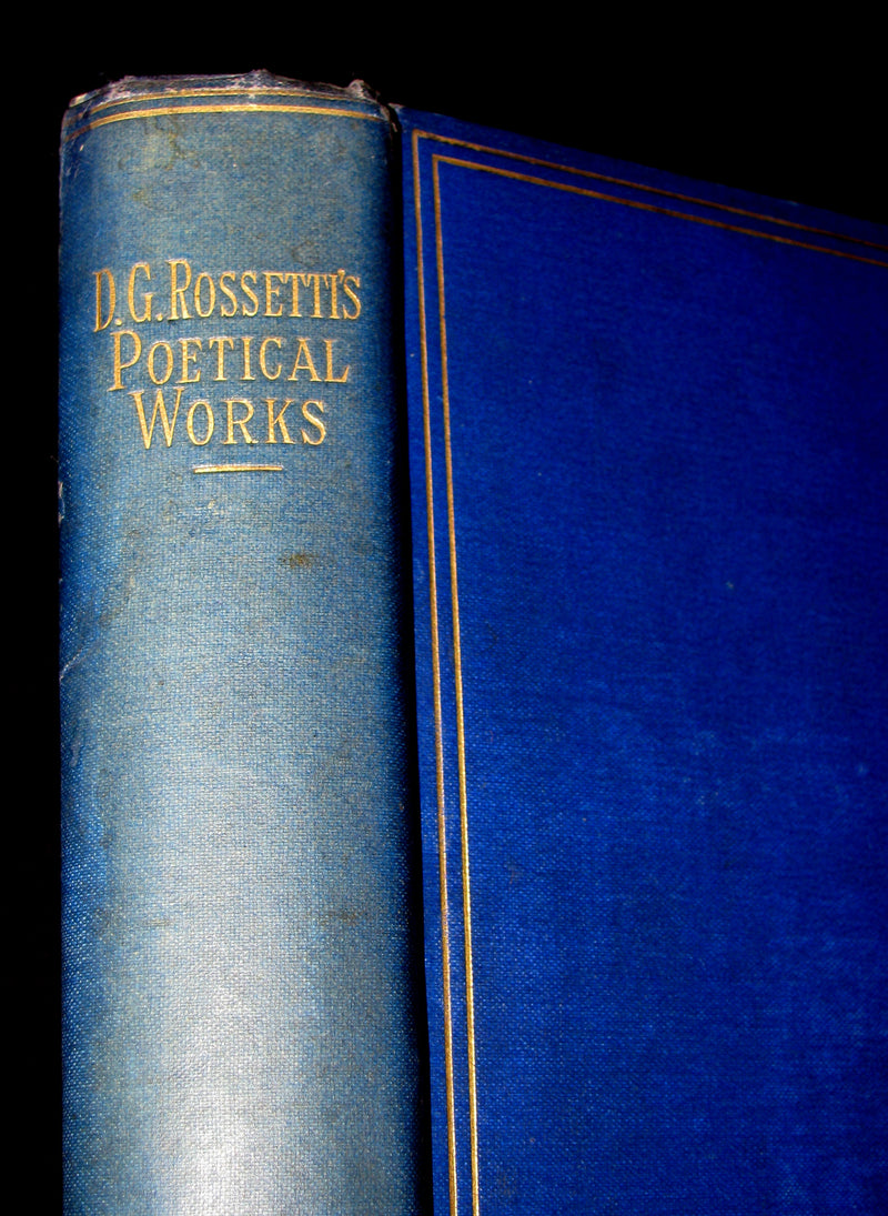 1891 Rare Pre-Raphaelite Book -  The Poetical Works of Dante Gabriel Rossetti