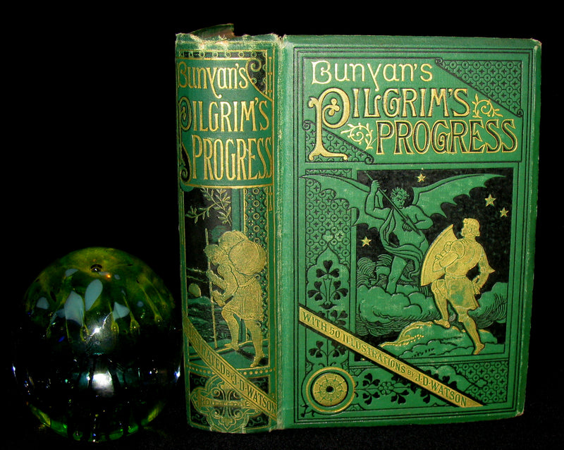 1850's Rare Victorian Book - The Pilgrim's Progress by John Bunyan
