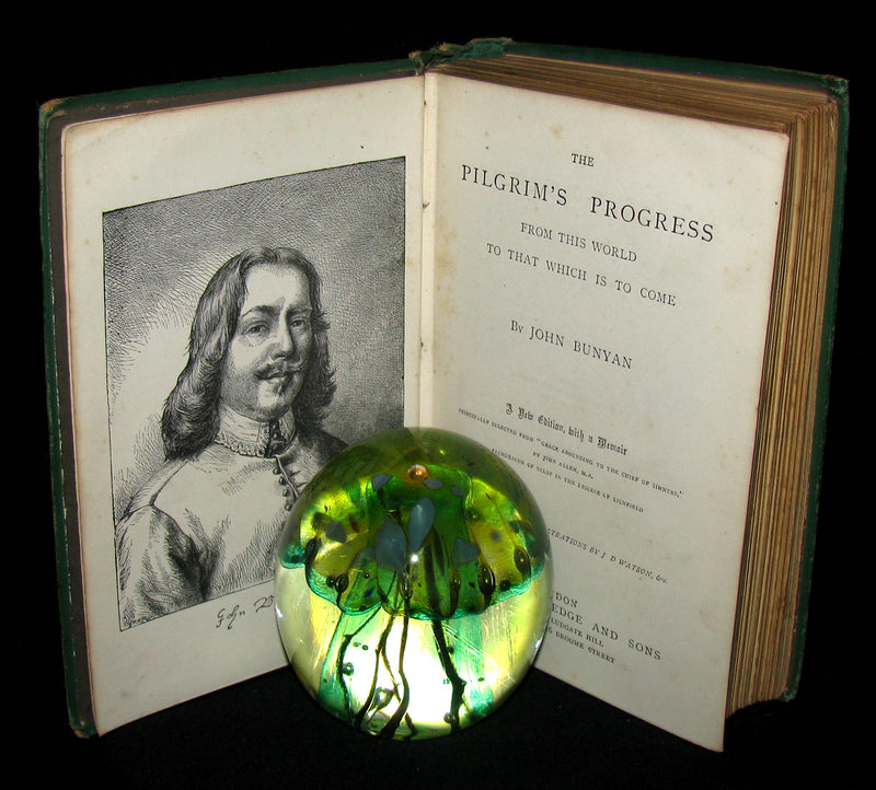 1850's Rare Victorian Book - The Pilgrim's Progress by John Bunyan
