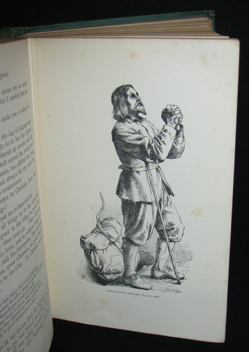 1850's Rare Victorian Book - The Pilgrim's Progress by John Bunyan