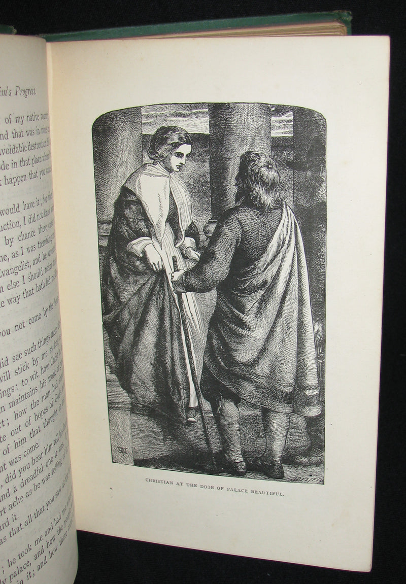 1850's Rare Victorian Book - The Pilgrim's Progress by John Bunyan