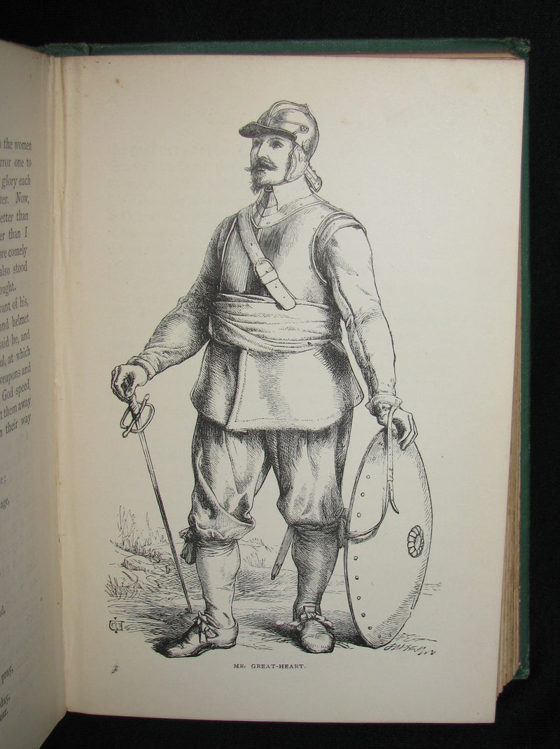 1850's Rare Victorian Book - The Pilgrim's Progress by John Bunyan