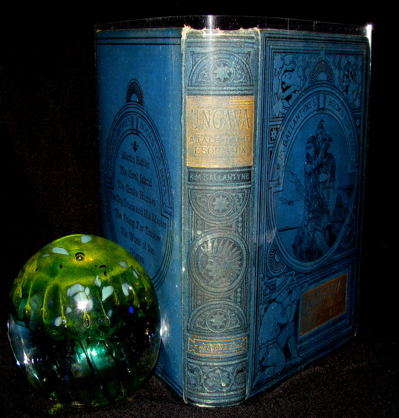 1893 Rare Victorian Book - UNGAVA  A Tale of Esquimau Land by Robert Michael Ballantyne