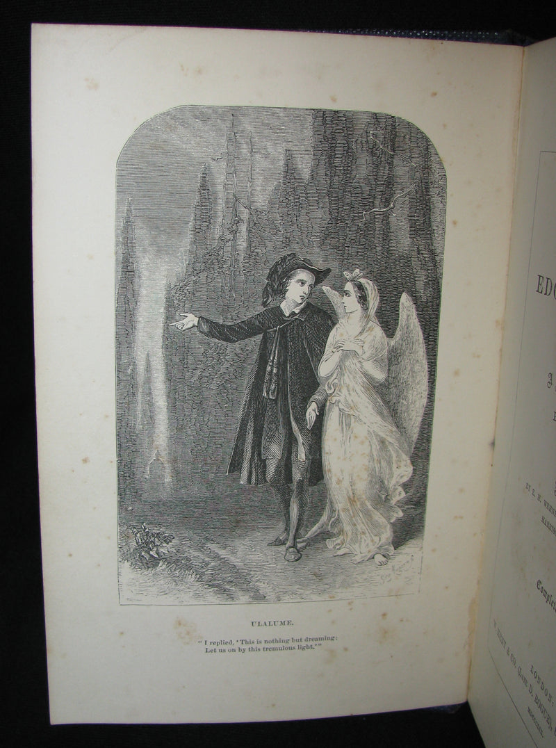 1859 Rare Book - The Poetical Works of EDGAR ALLAN POE with A Notice of his Life and Genius, by James Hannay. Illustrated.