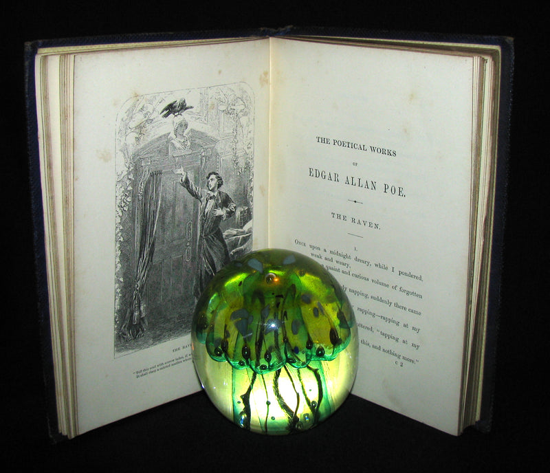 1859 Rare Book - The Poetical Works of EDGAR ALLAN POE with A Notice of his Life and Genius, by James Hannay. Illustrated.