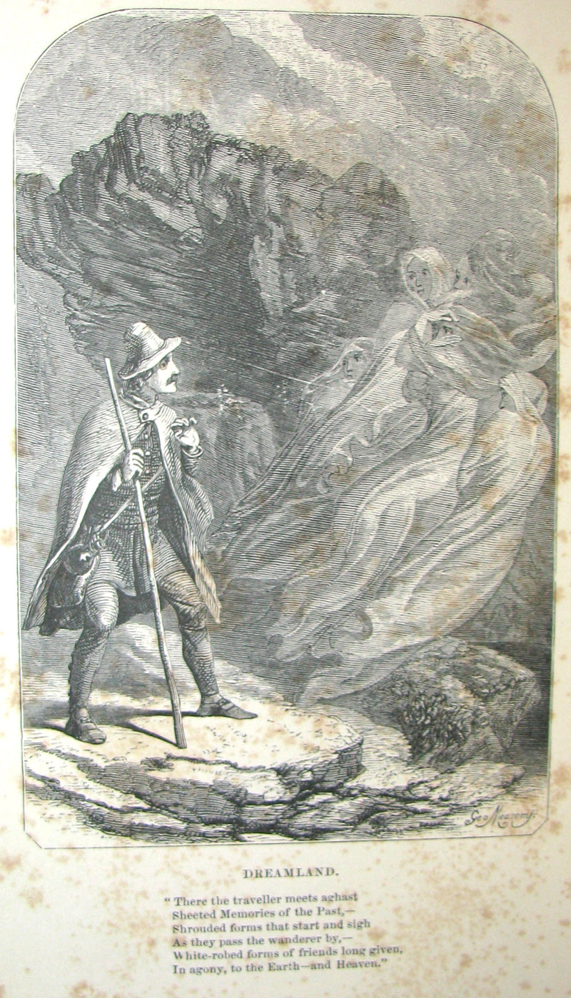 1859 Rare Book - The Poetical Works of EDGAR ALLAN POE with A Notice of his Life and Genius, by James Hannay. Illustrated.