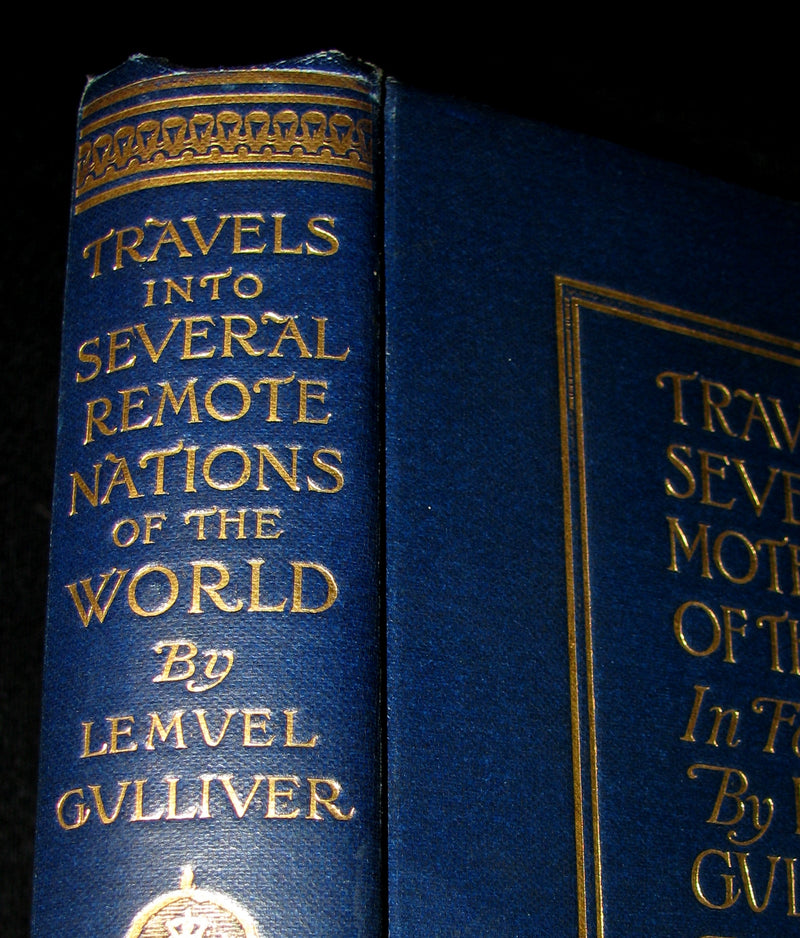 1896 Rare Victorian Book - Gulliver's Travels - Travels Into Several Remote Nations of the World in Four Parts By Lemuel Gulliver, First a Surgeon & Then a Captain of Several Ships