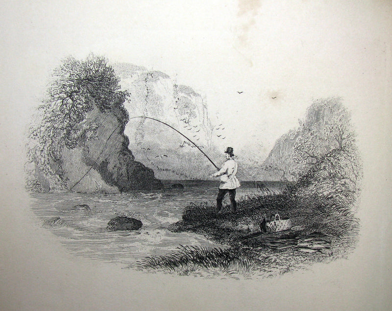1877 Rare Victorian Book - The Angler's Souvenir. By P. Fisher. Edited by G. Christopher Davies