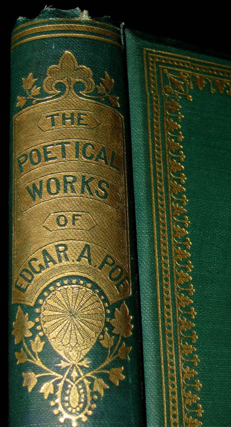 1860 Rare Victorian Book - The Poetical Works of EDGAR ALLAN POE. Illustrated.