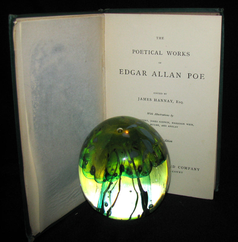 1860 Rare Victorian Book - The Poetical Works of EDGAR ALLAN POE. Illustrated.