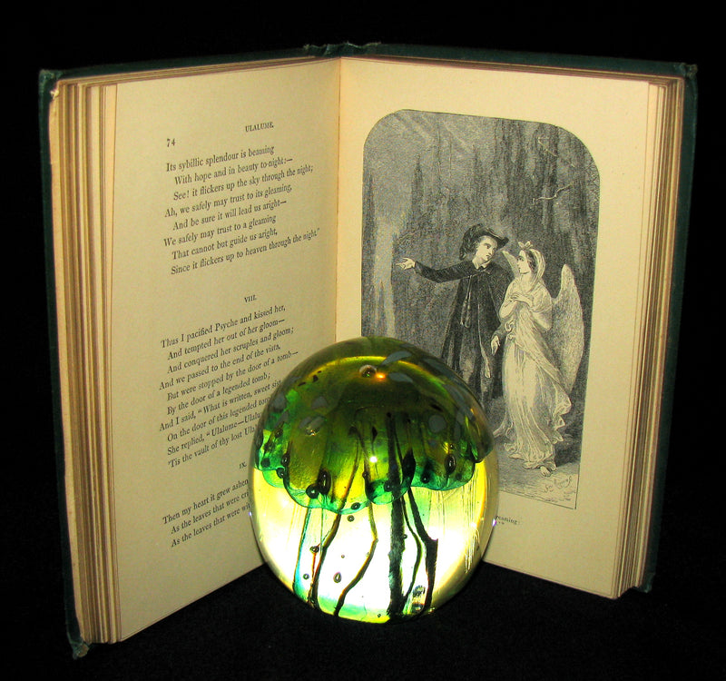 1860 Rare Victorian Book - The Poetical Works of EDGAR ALLAN POE. Illustrated.