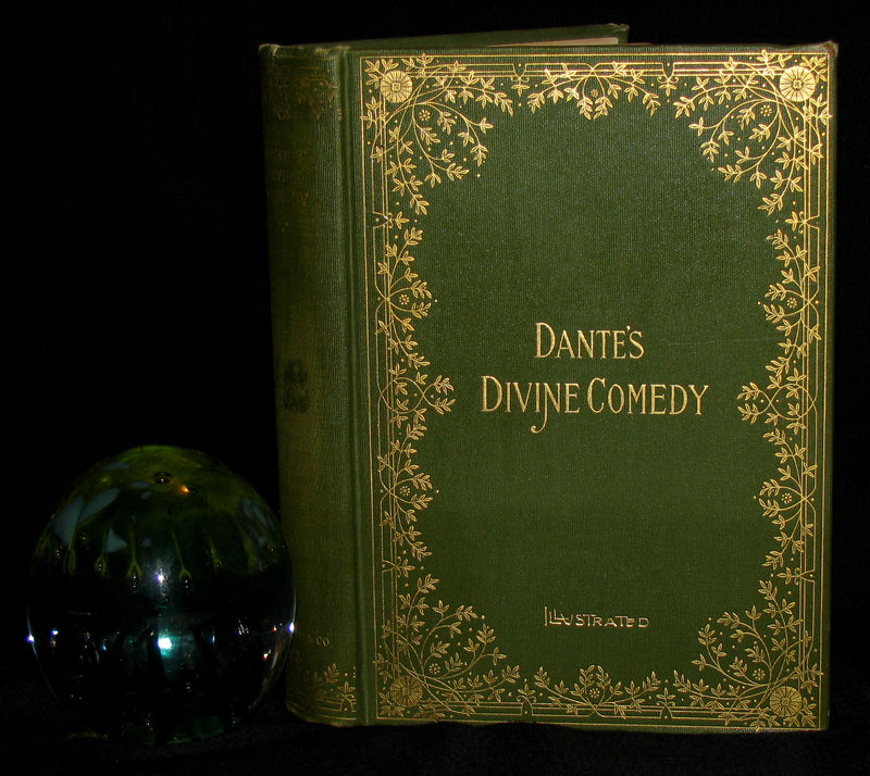 1897 Rare Victorian Book - THE DIVINE COMEDY OF DANTE ALIGHIERI: Together with Dante Gabriel Rossetti's Translation of The New Life