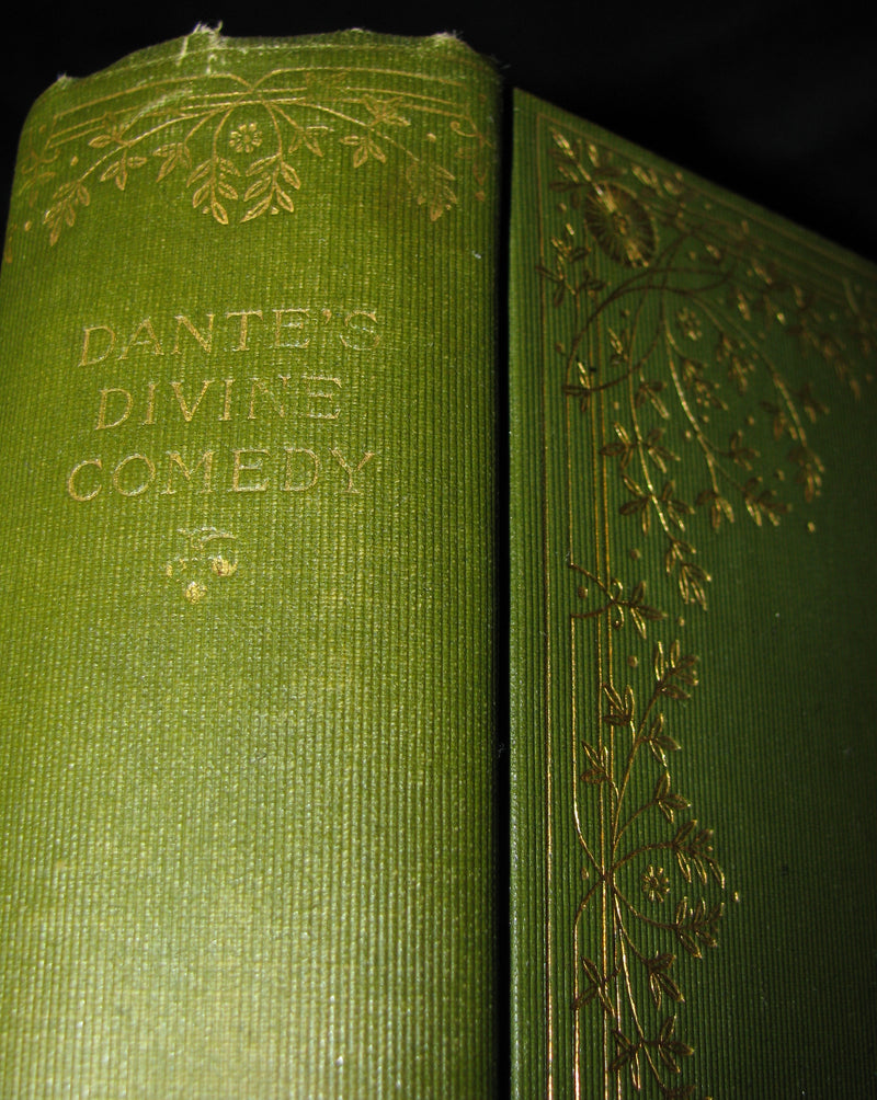 1897 Rare Victorian Book - THE DIVINE COMEDY OF DANTE ALIGHIERI: Together with Dante Gabriel Rossetti's Translation of The New Life