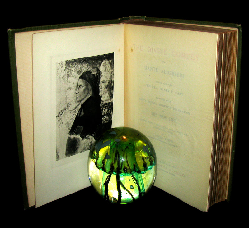 1897 Rare Victorian Book - THE DIVINE COMEDY OF DANTE ALIGHIERI: Together with Dante Gabriel Rossetti's Translation of The New Life