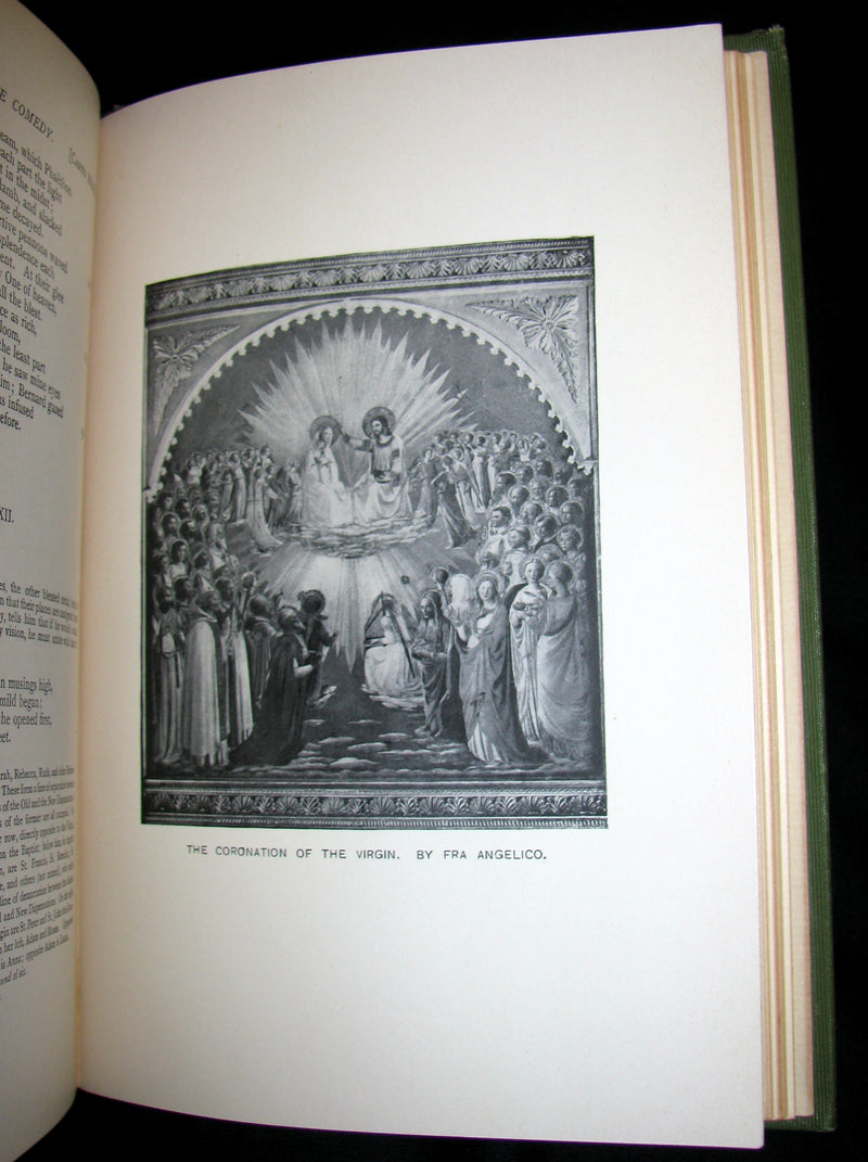 1897 Rare Victorian Book - THE DIVINE COMEDY OF DANTE ALIGHIERI: Together with Dante Gabriel Rossetti's Translation of The New Life