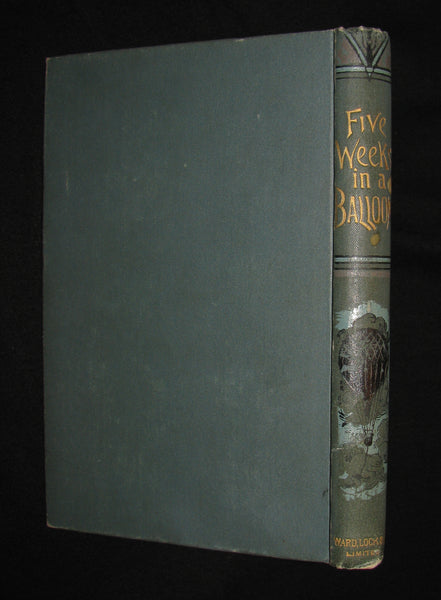 1898 Rare Victorian Book - FIVE WEEKS IN A BALLOON by JULES VERNE