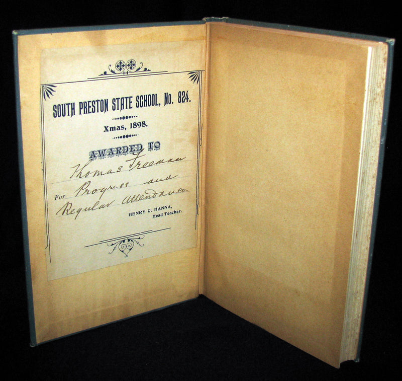 1898 Rare Victorian Book - FIVE WEEKS IN A BALLOON by JULES VERNE