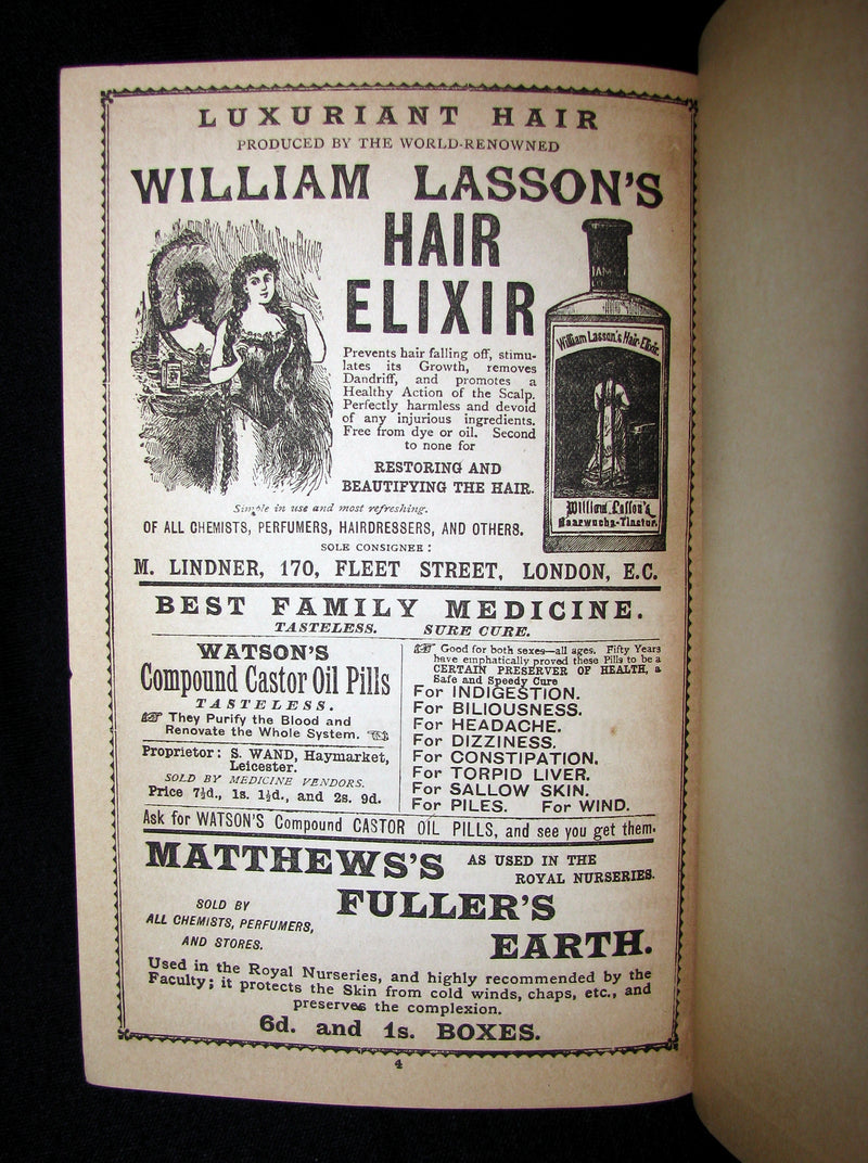 1898 Rare Victorian Book - FIVE WEEKS IN A BALLOON by JULES VERNE