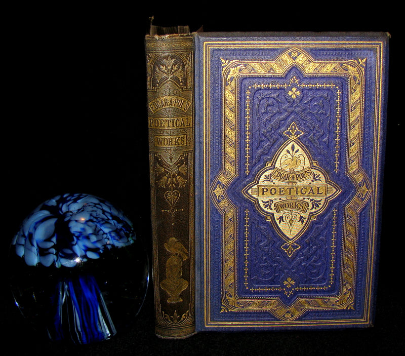 1860's Rare Victorian Book - The Poetical Works of Edgar Allan Poe. Edinburgh Edition.